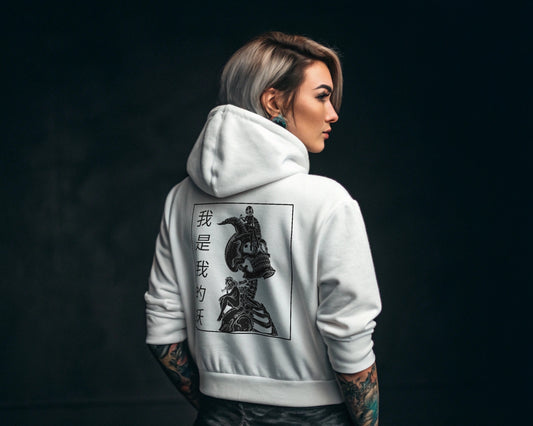 I Am My Demon – Cropped Kanji Hoodie