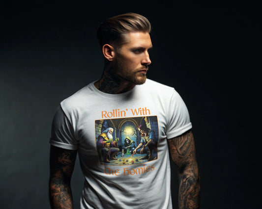 Rollin With The Homies – Premium Dungeon Adventure Tee